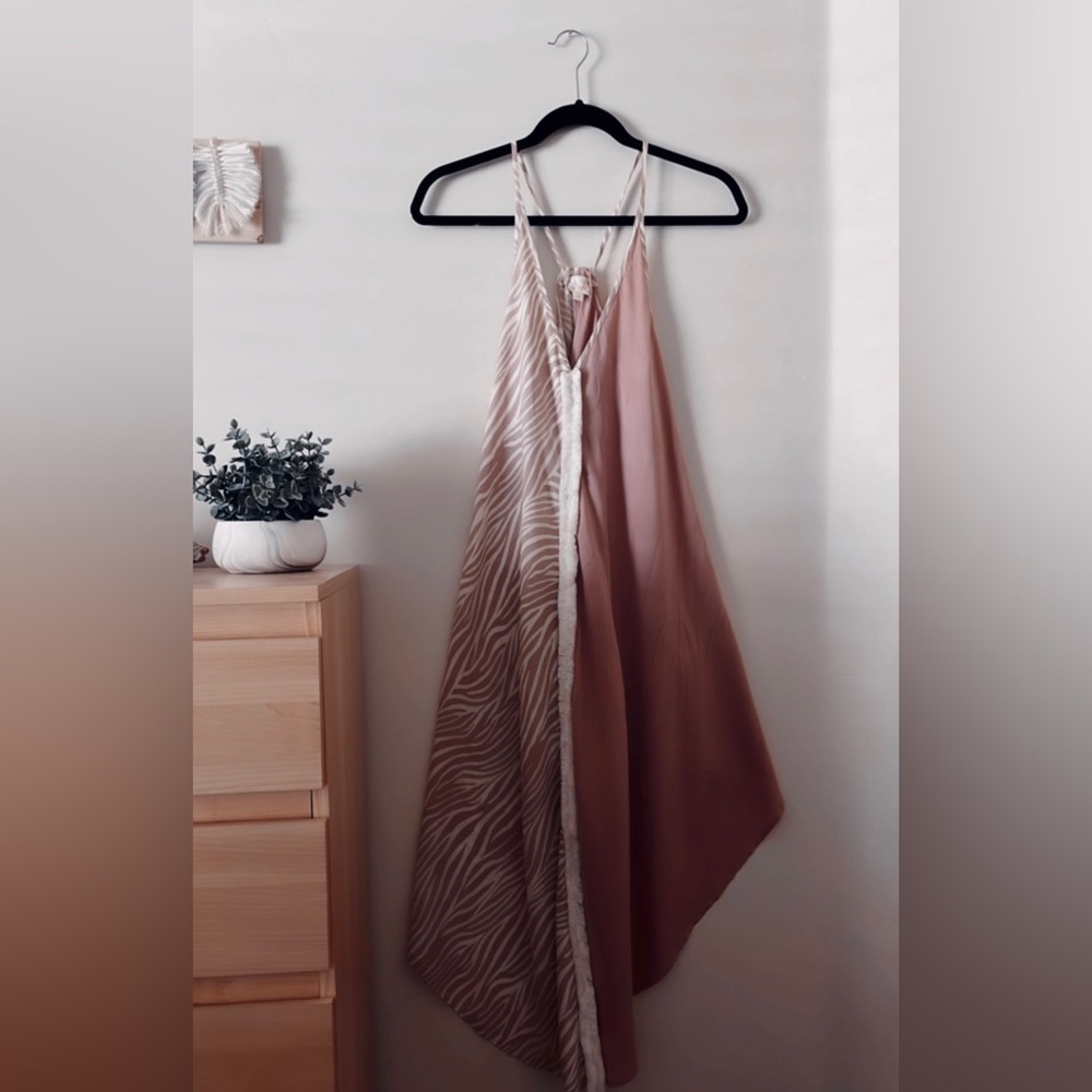 Surf Gypsy Brand Striped Soft-Pink & White Dress